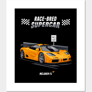 McLaren F1 (Race Bred Supercar) Posters and Art